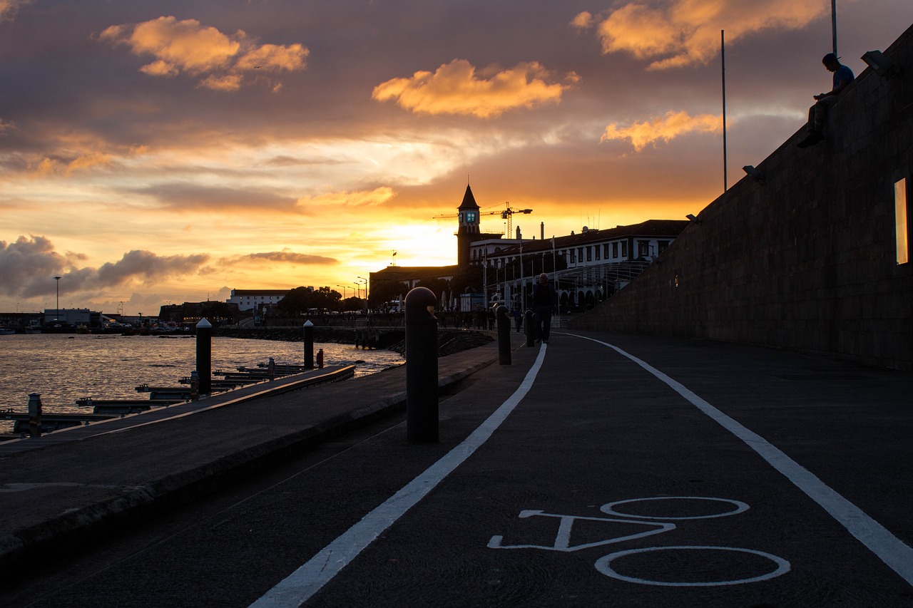 Image - sunset eventide twilight marina