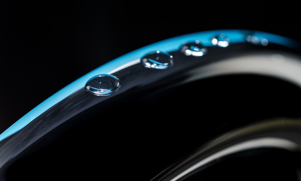 Image - water tap macro blue clean faucet