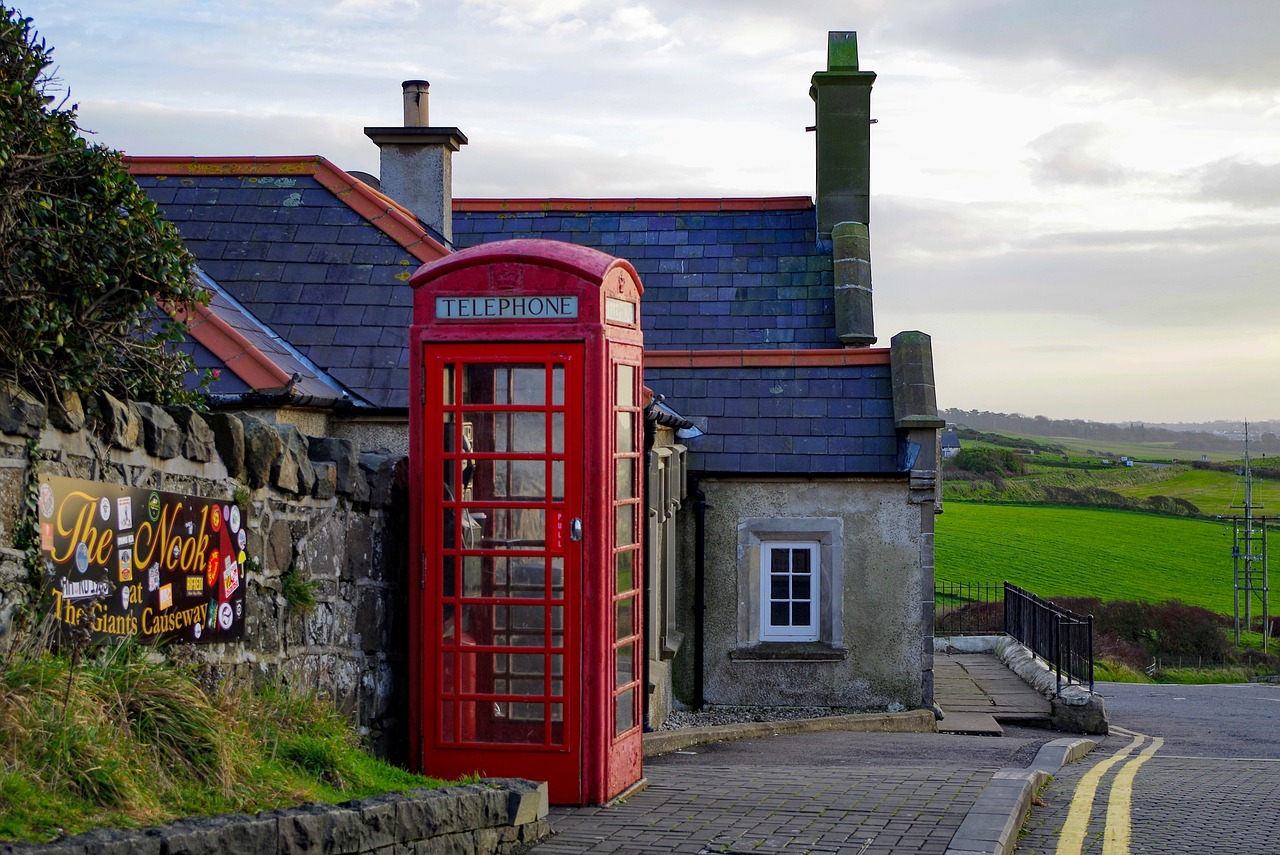 Image - ireland phone box red cabin red