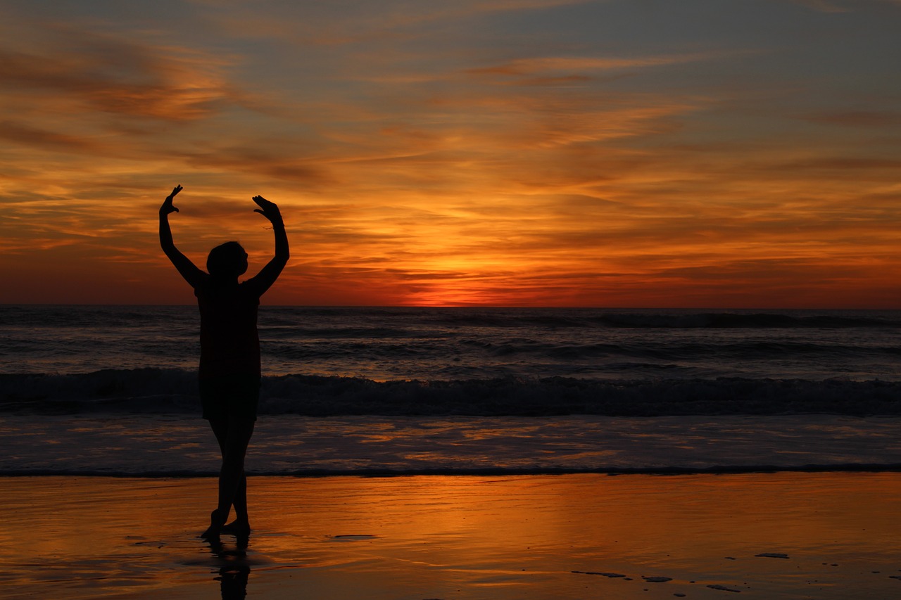Image - dance sunset abendstimmung