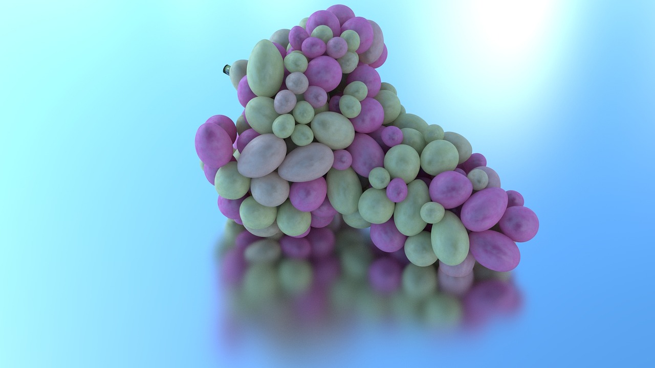 Image - grape 3d blender modeling olivier