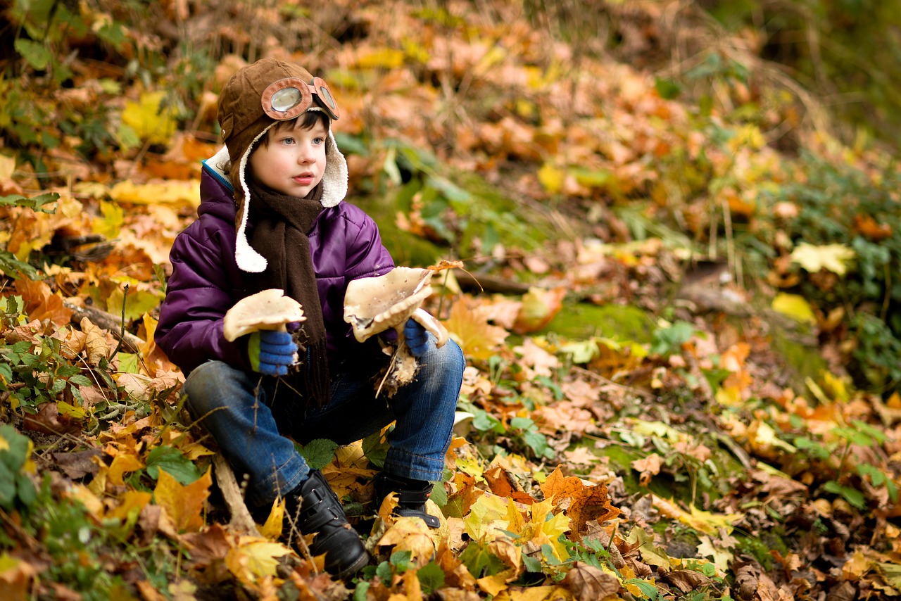 Image - boy autumn cap jacket baby park