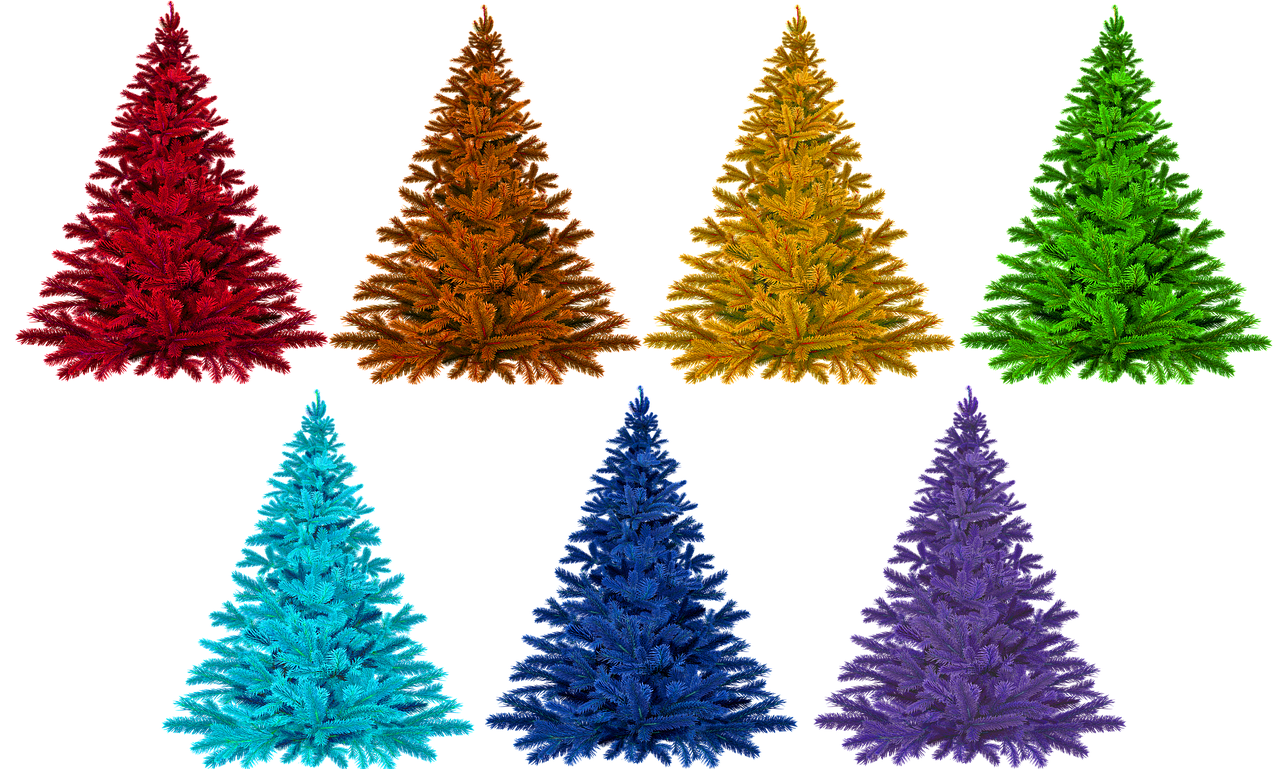 Image - christmas colorful rainbow isolated