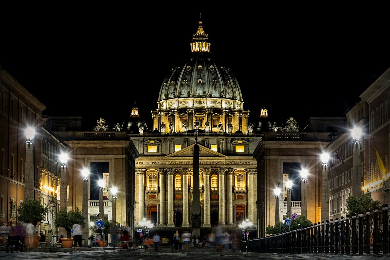 Image - rome lazio italy bridge basilica