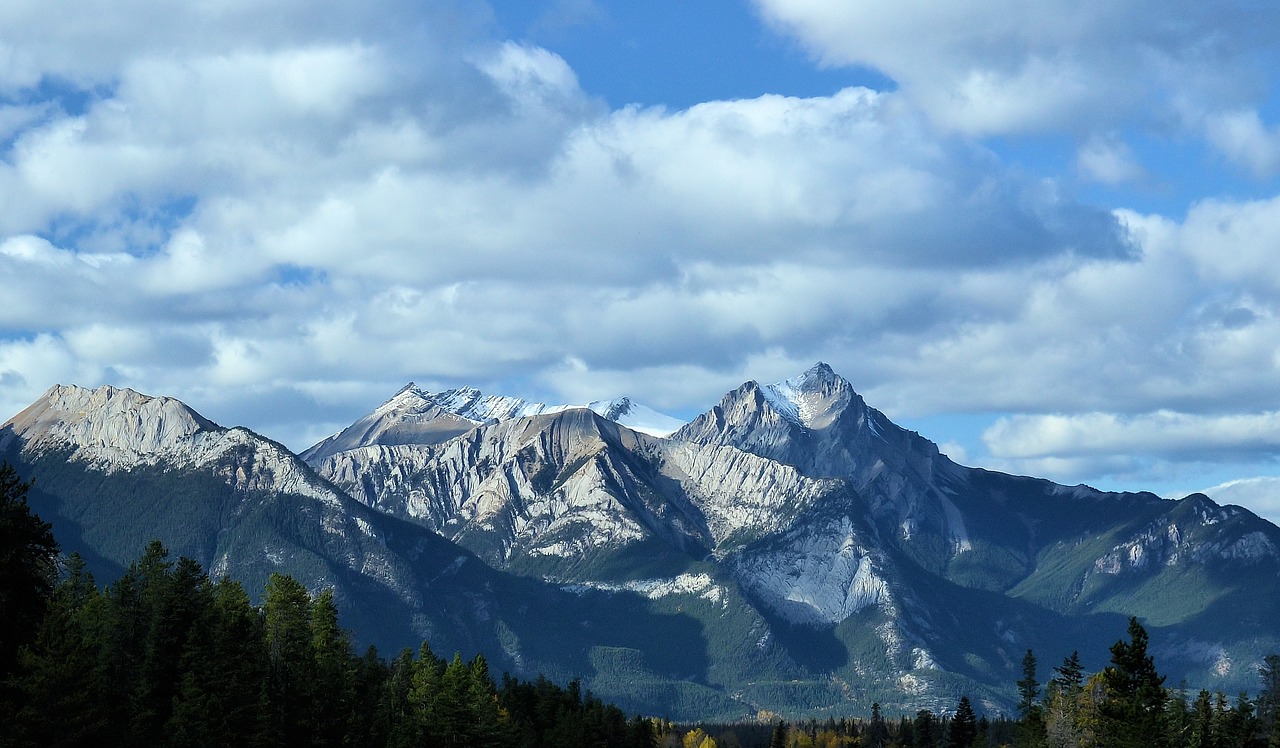 Image - mountain october fall nature snow