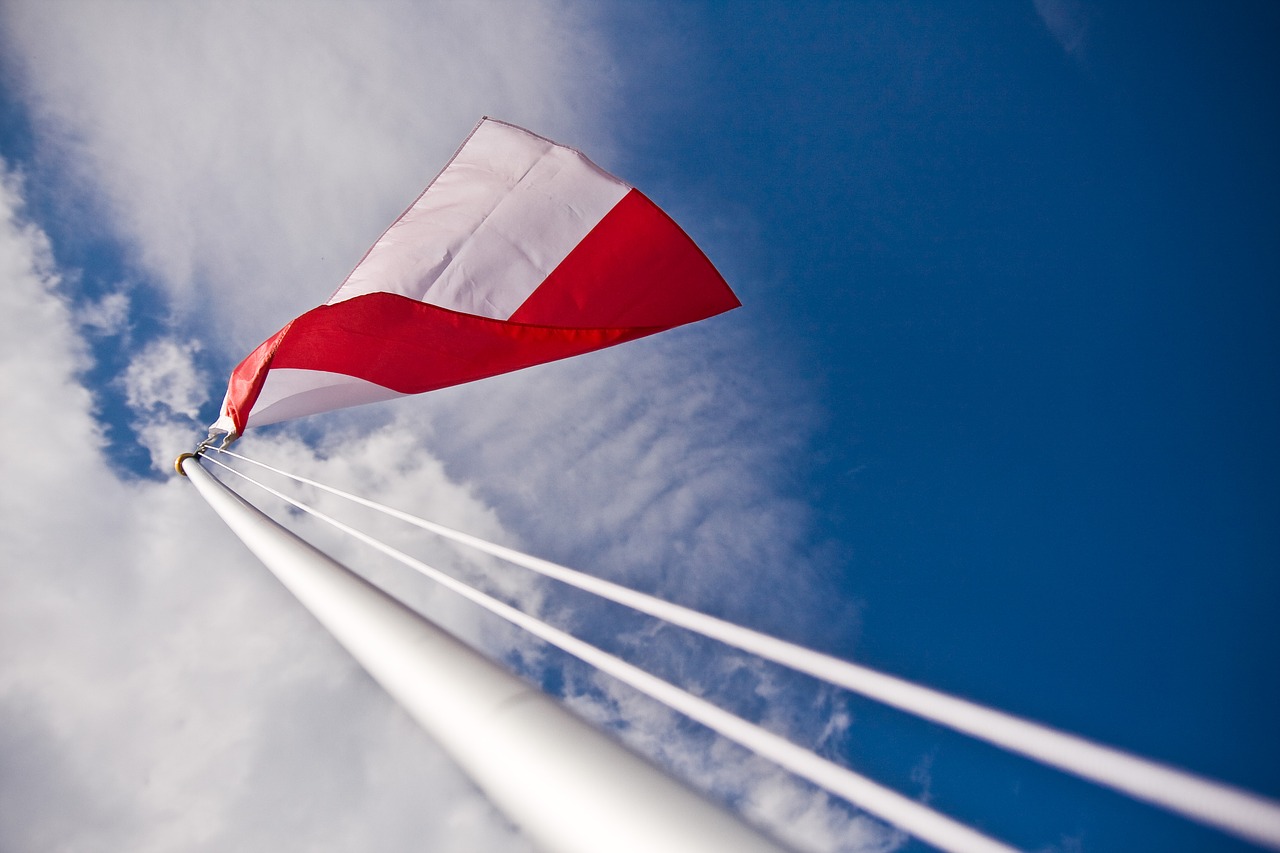 Image - polish flag independence the mast