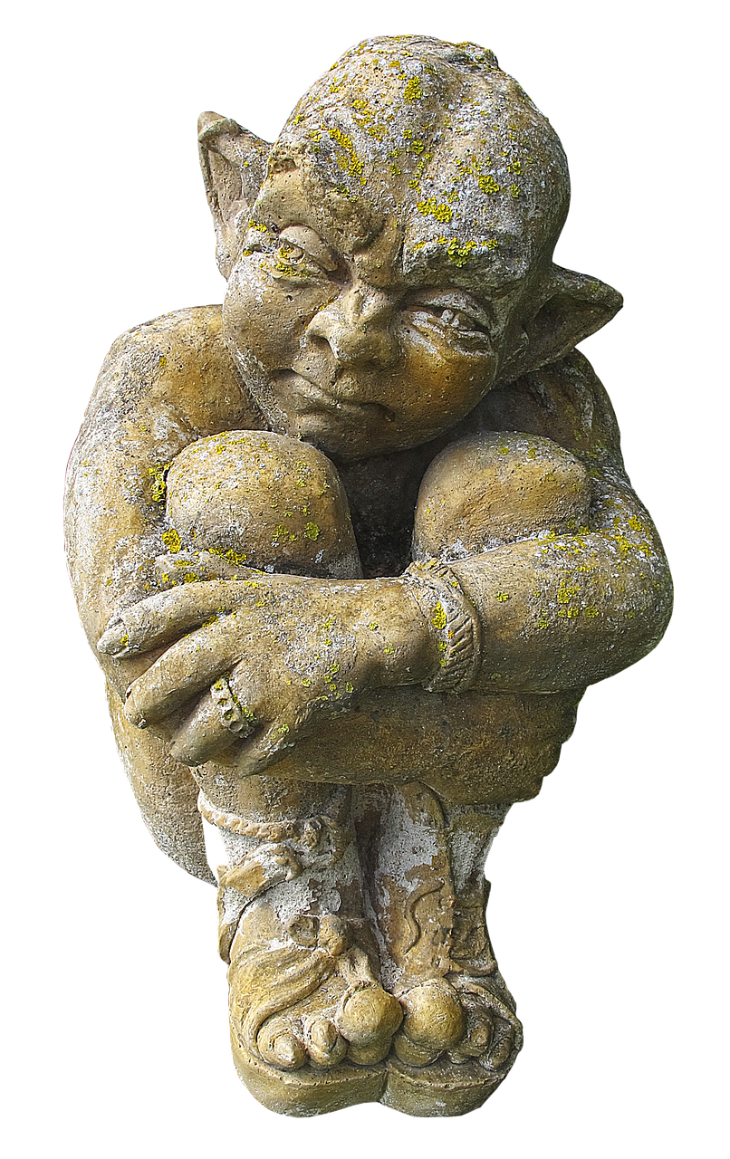 Image - figure sculpture gnome stone figure