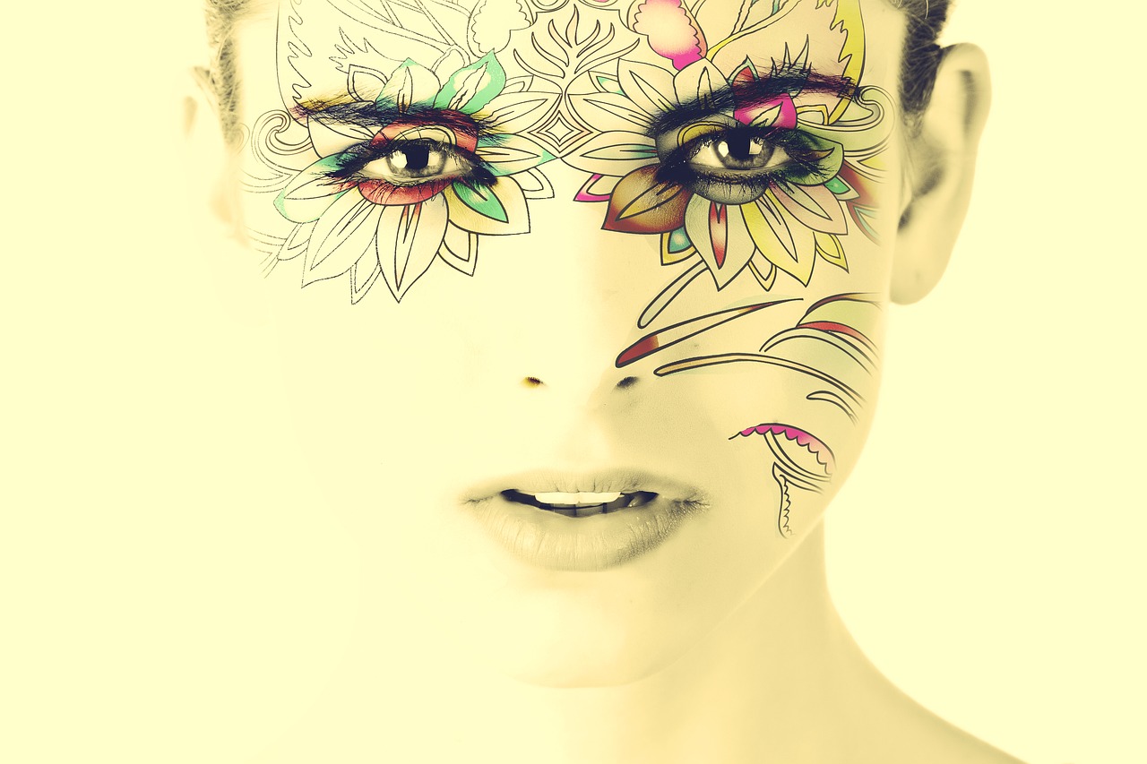 Image - model face woman tattoo