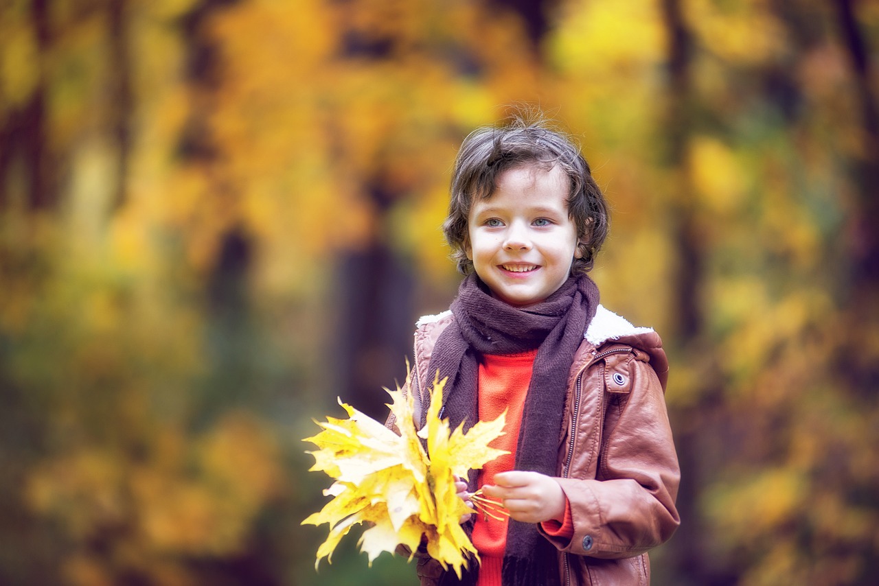 Image - park autumn autumn park boy baby