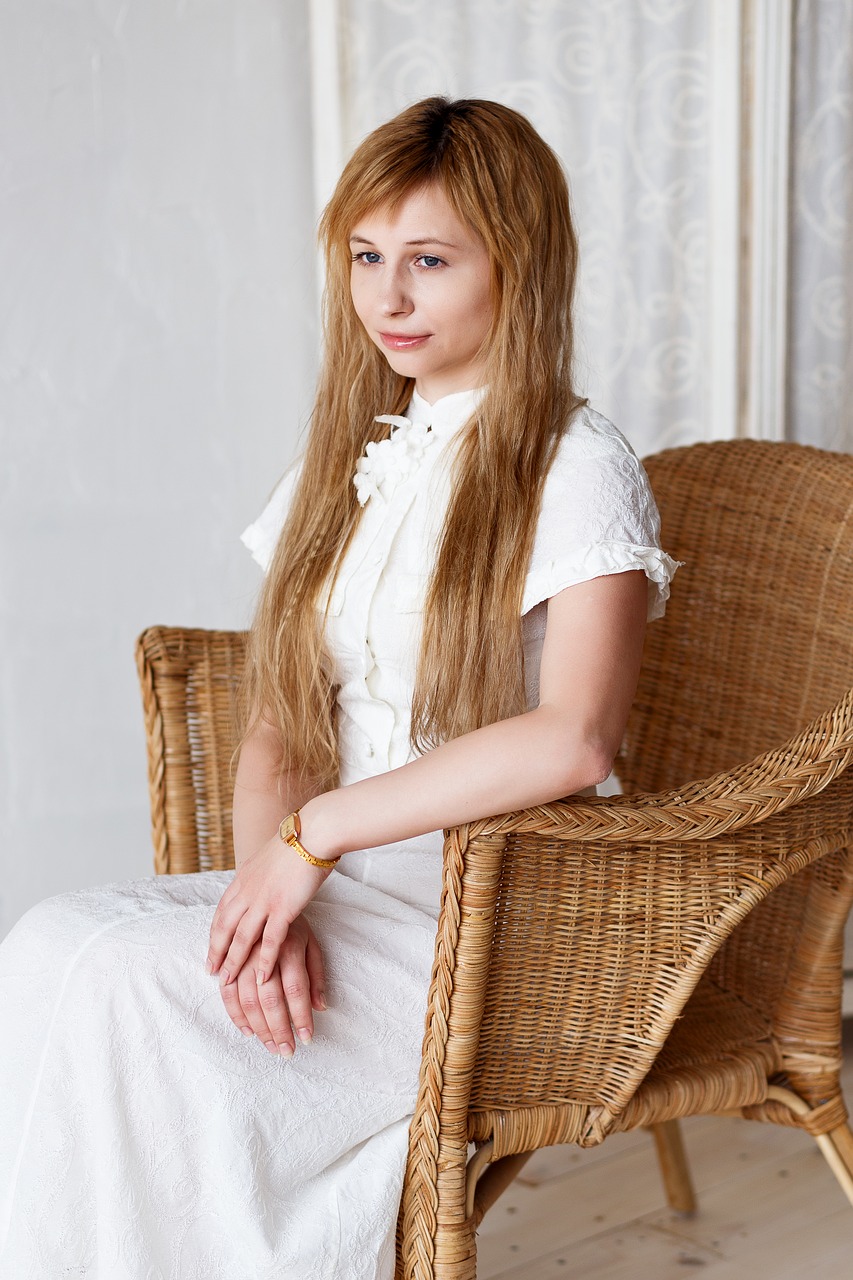 Image - white white wall girl portrait