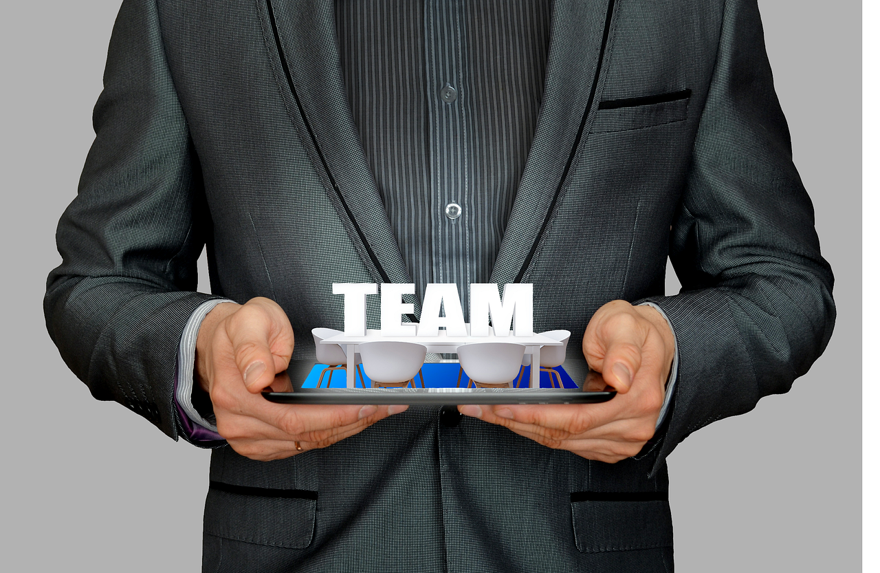 Image - businessman team meeting work