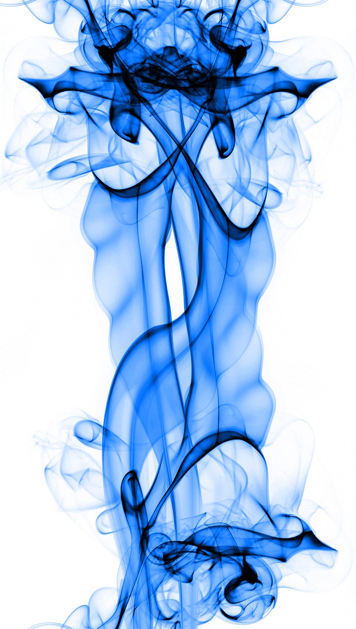 Image - blue smoke transparent smooth