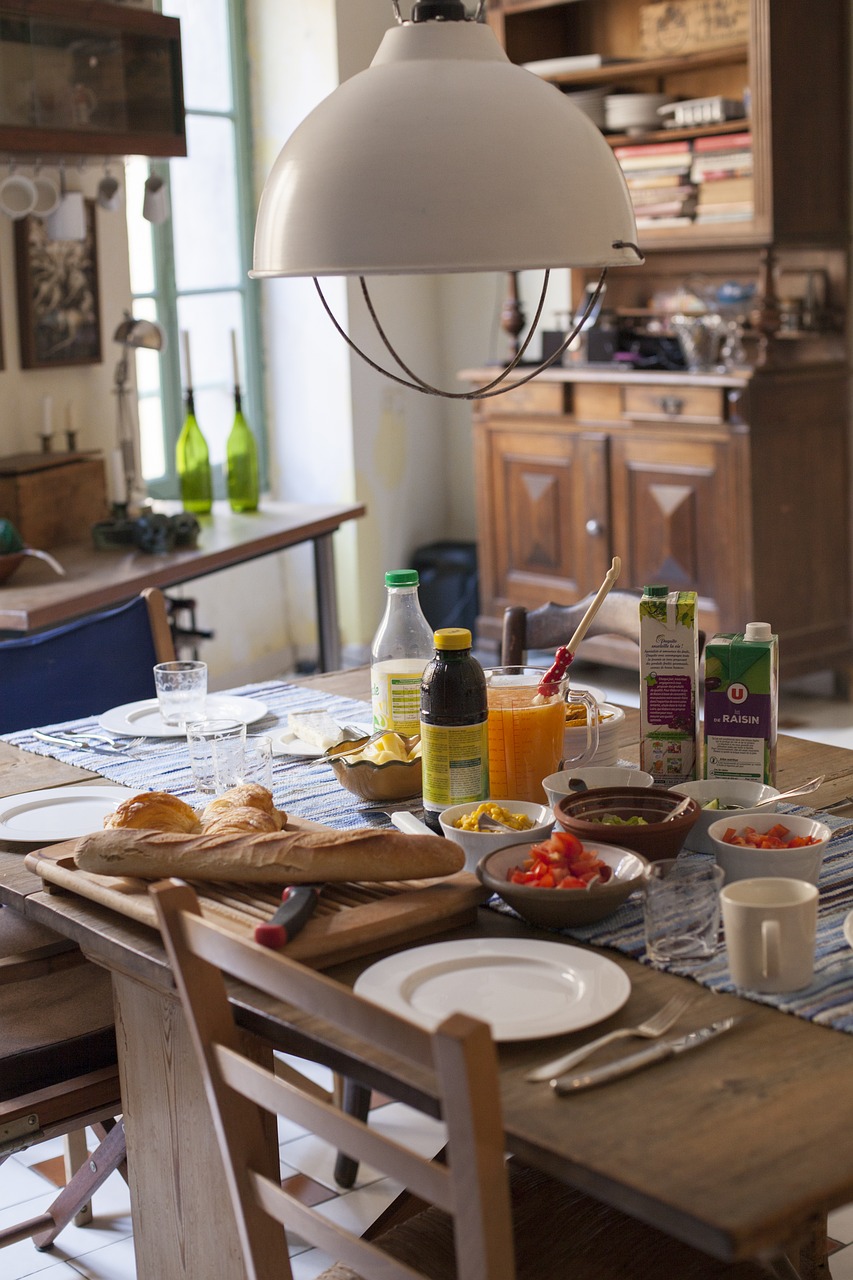 Image - breakfast morning table settings