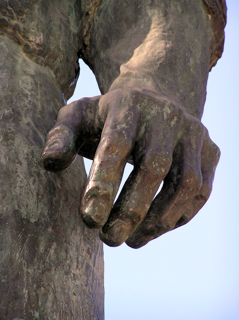 Image - hand bronze strength