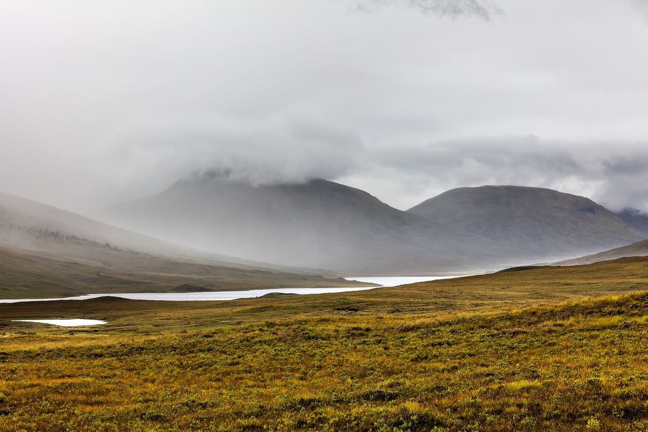 Image - fog scotland mountains landscape