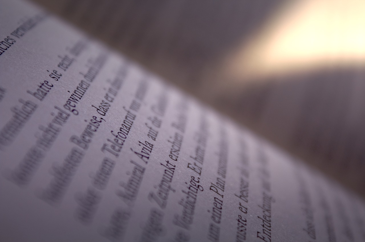 Image - book macro sun page close read