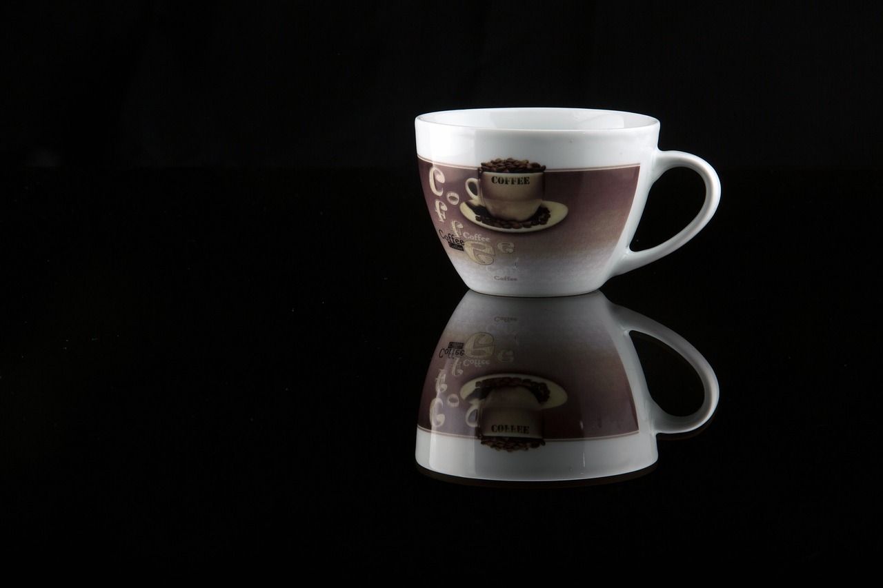 Image - cup reflection coffee tea