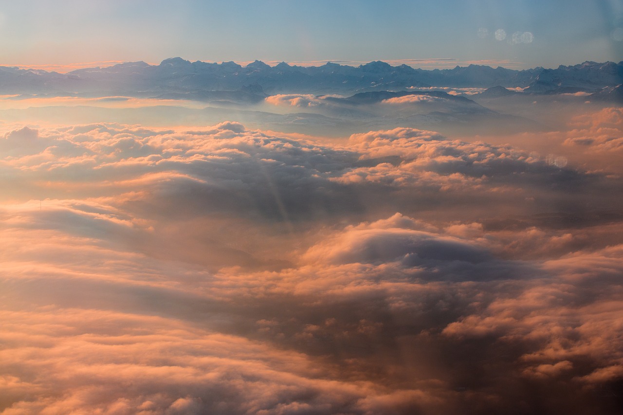 Image - clouds aircraft above the clouds