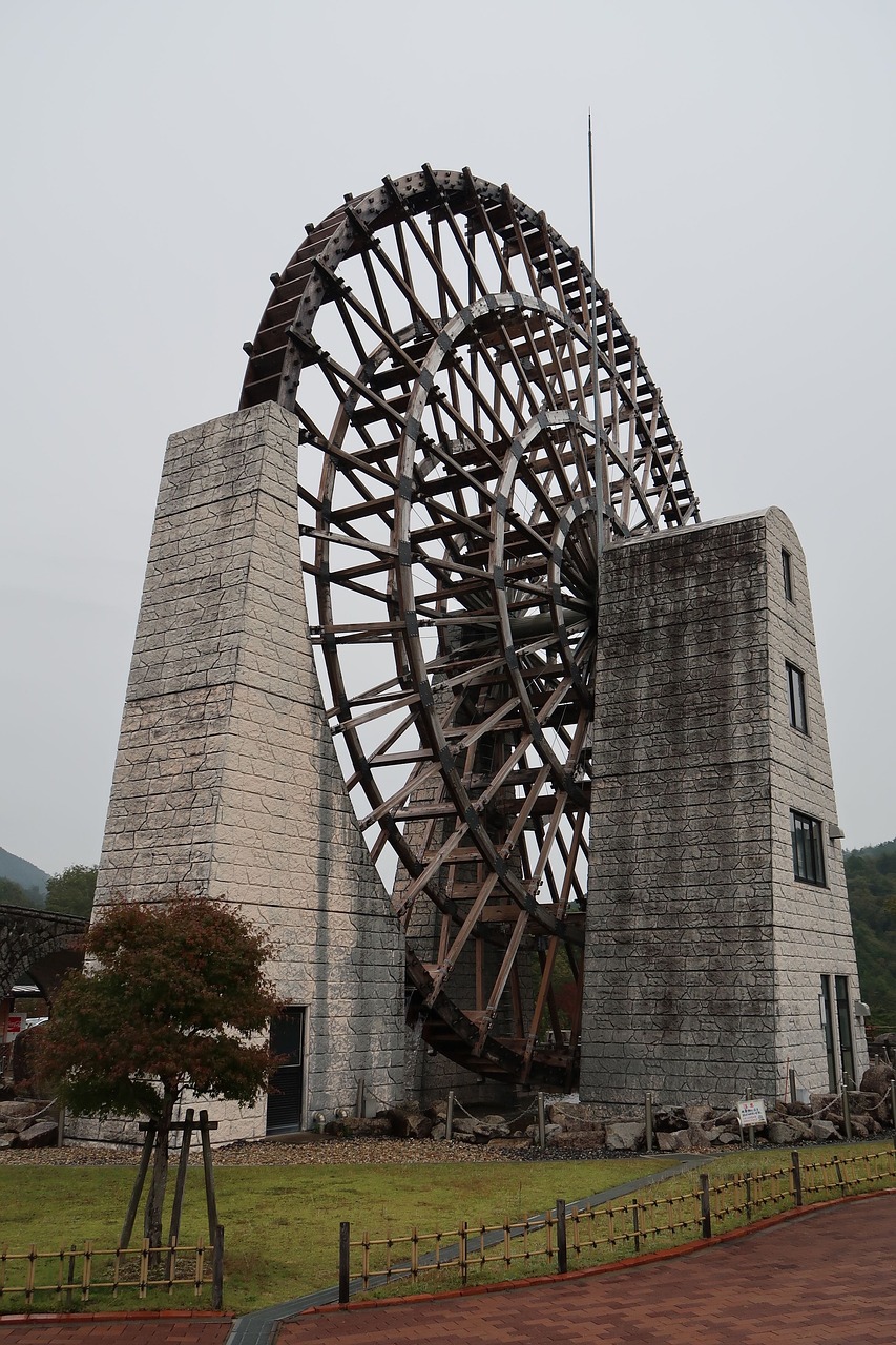 Image - waterwheel grandma city yamaoka