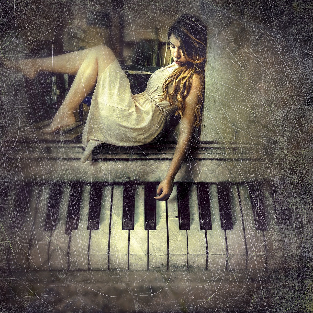 Image - cd cover woman piano composing