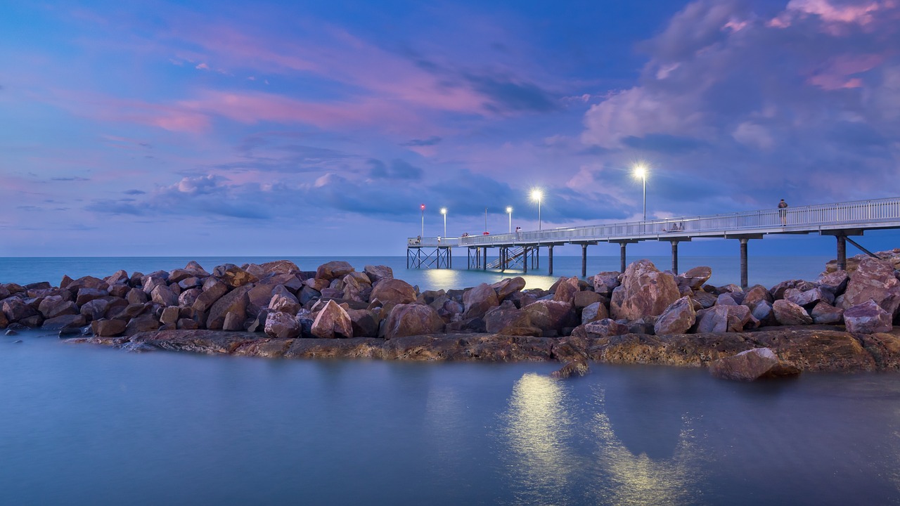 Image - sunset peer tropical darwin