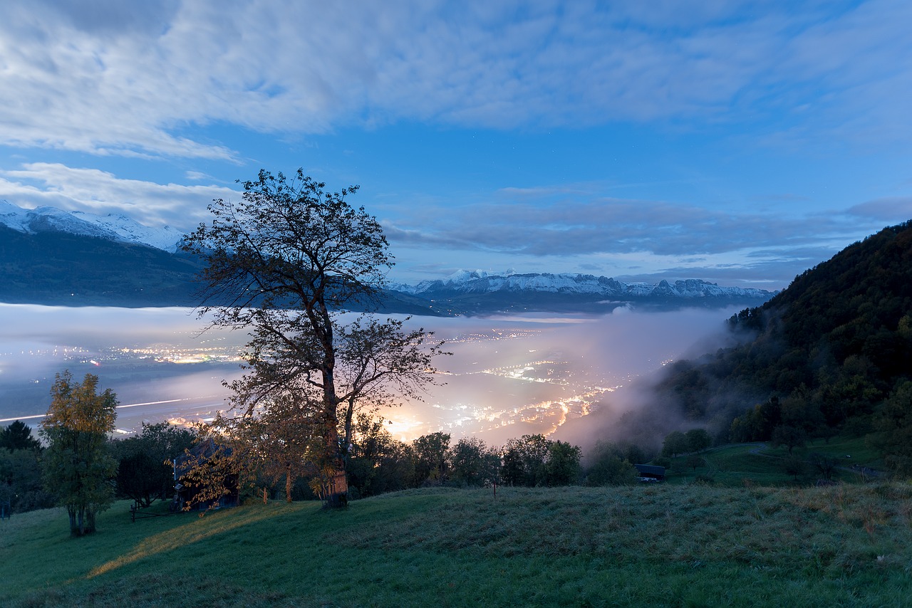 Image - night liechtenstein switzerland