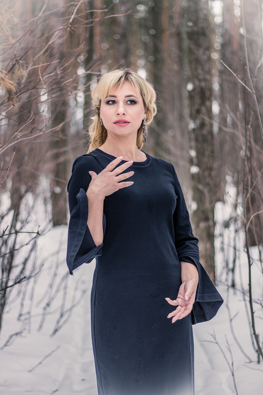 Image - forest black dress gothic gloomy