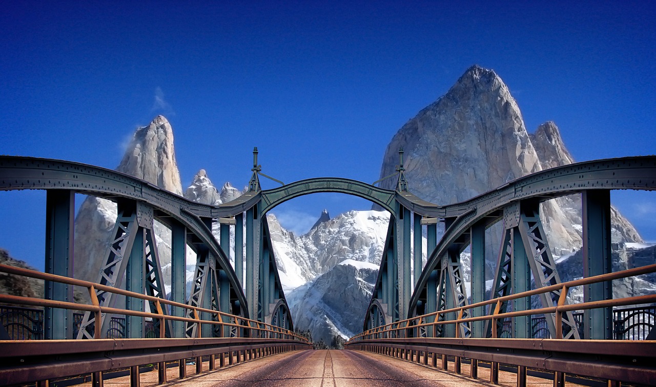 Image - mountains bridge travel wanderlust