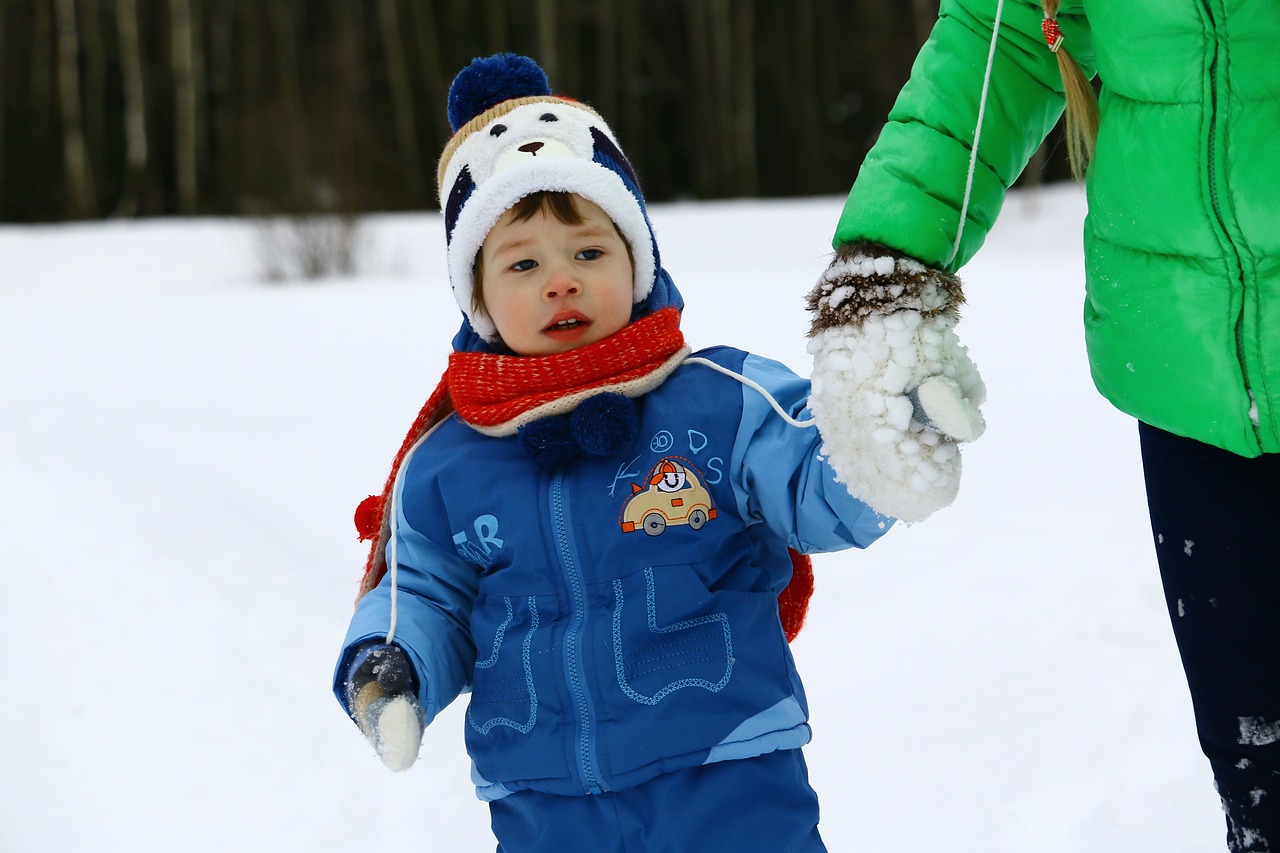 Image - baby winter snow snowdrift coldly