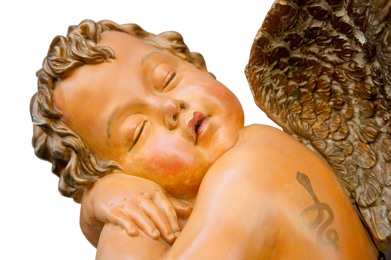 Image - angel statue wing sleeping artwork