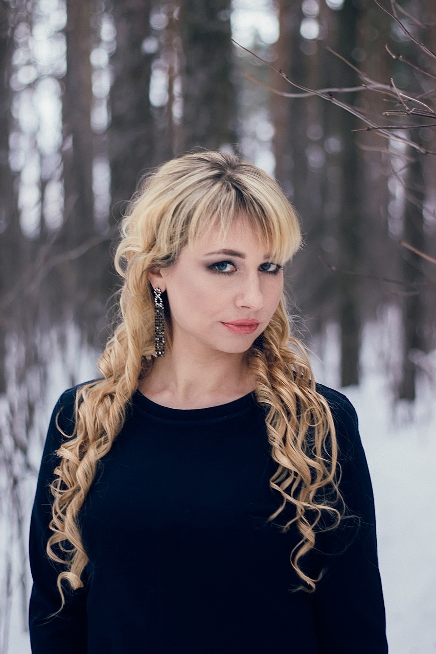 Image - forest winter blonde gothic