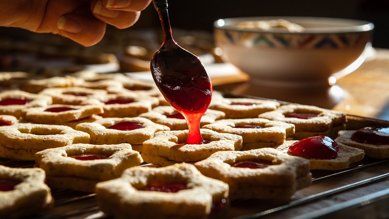 Image - christmas cookies jam spoon