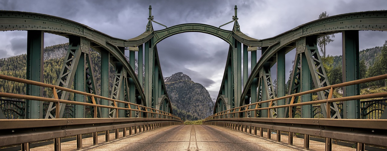 Image - bridge mountains road journey