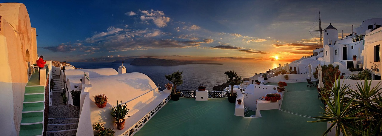 Image - santorini greece ia panorama