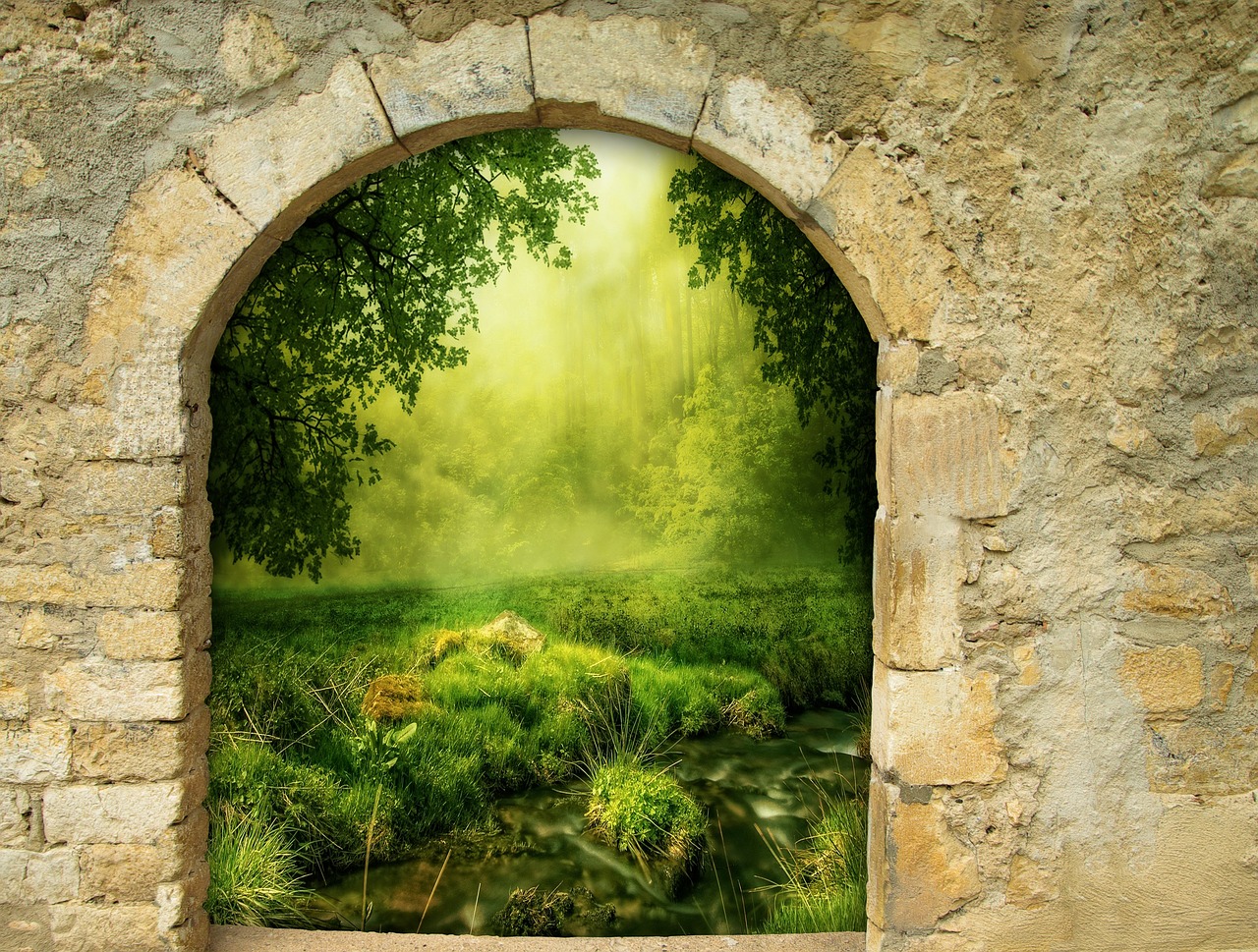 Image - fantasy gate arch portal magic