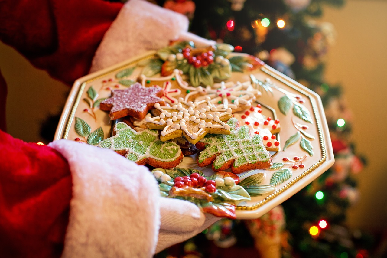 Image - santa plate of cookies cookies