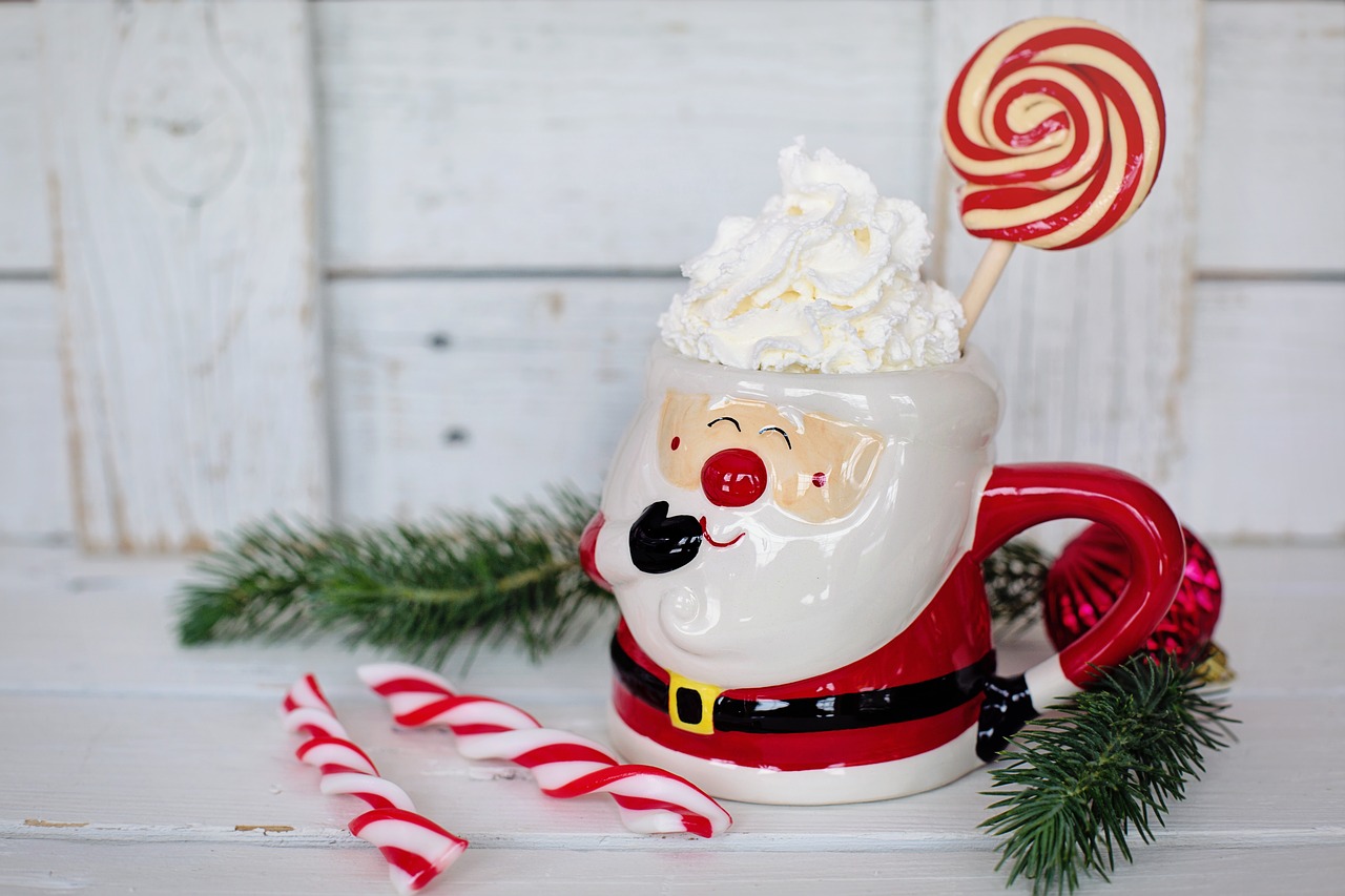 Image - hot chocolate santa mug peppermints