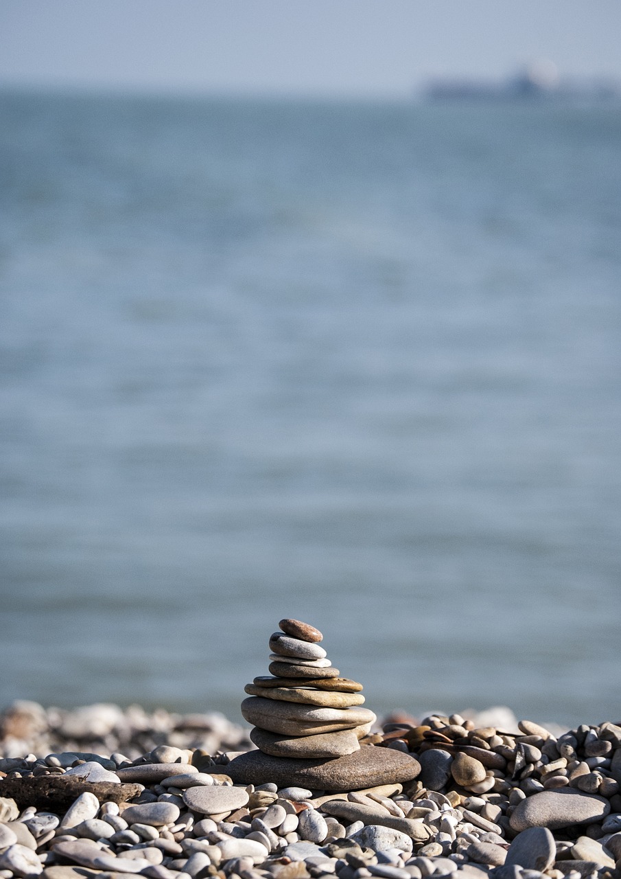 Image - stone sassi beach stones summer