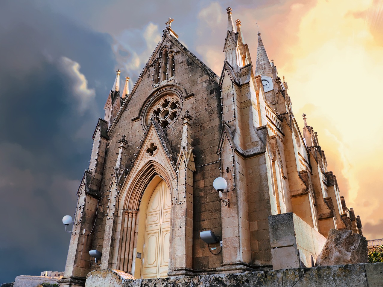 Image - gozo church lourdes catholic