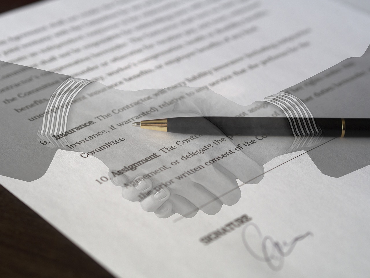 Image - contract agreement signature