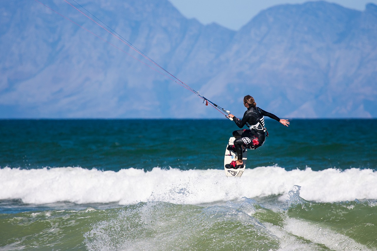 Image - kite boarder kite boarding