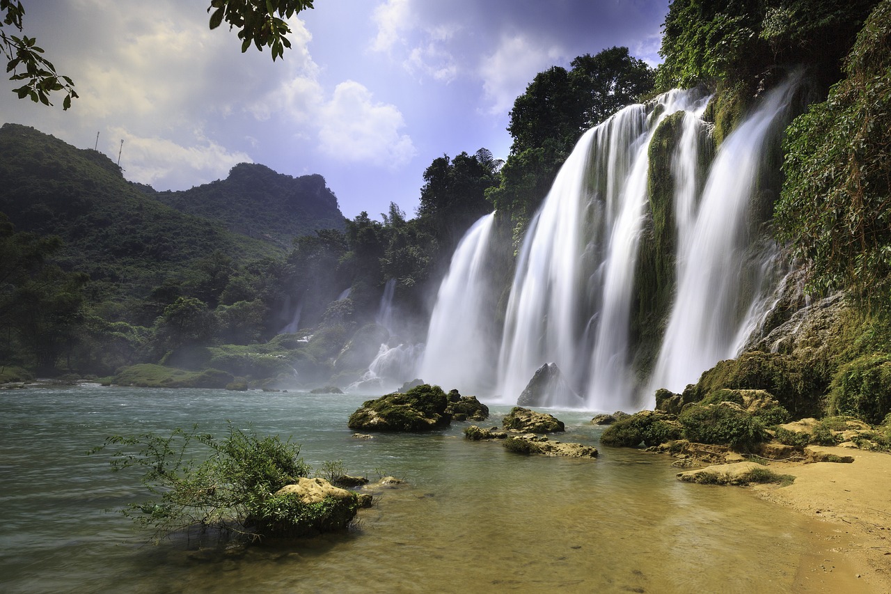 Image - the waterfall the landscape nice