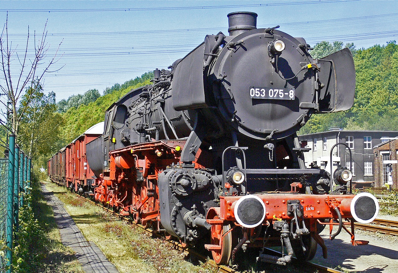 Image - steam locomotive museum exhibit