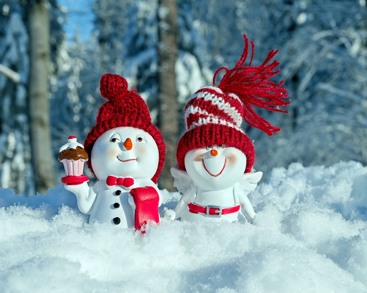 Image - snowmen fun figure funny cap