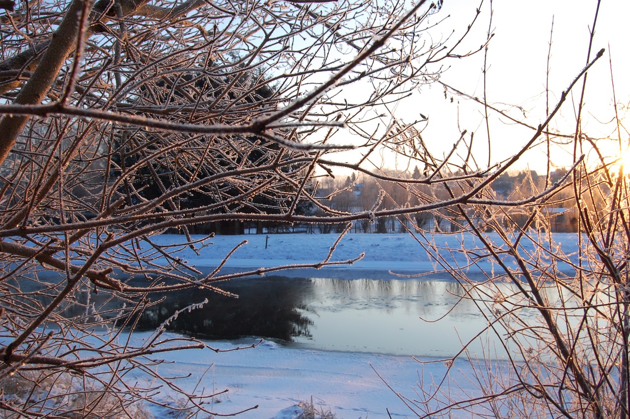 Image - winter river wintry nature