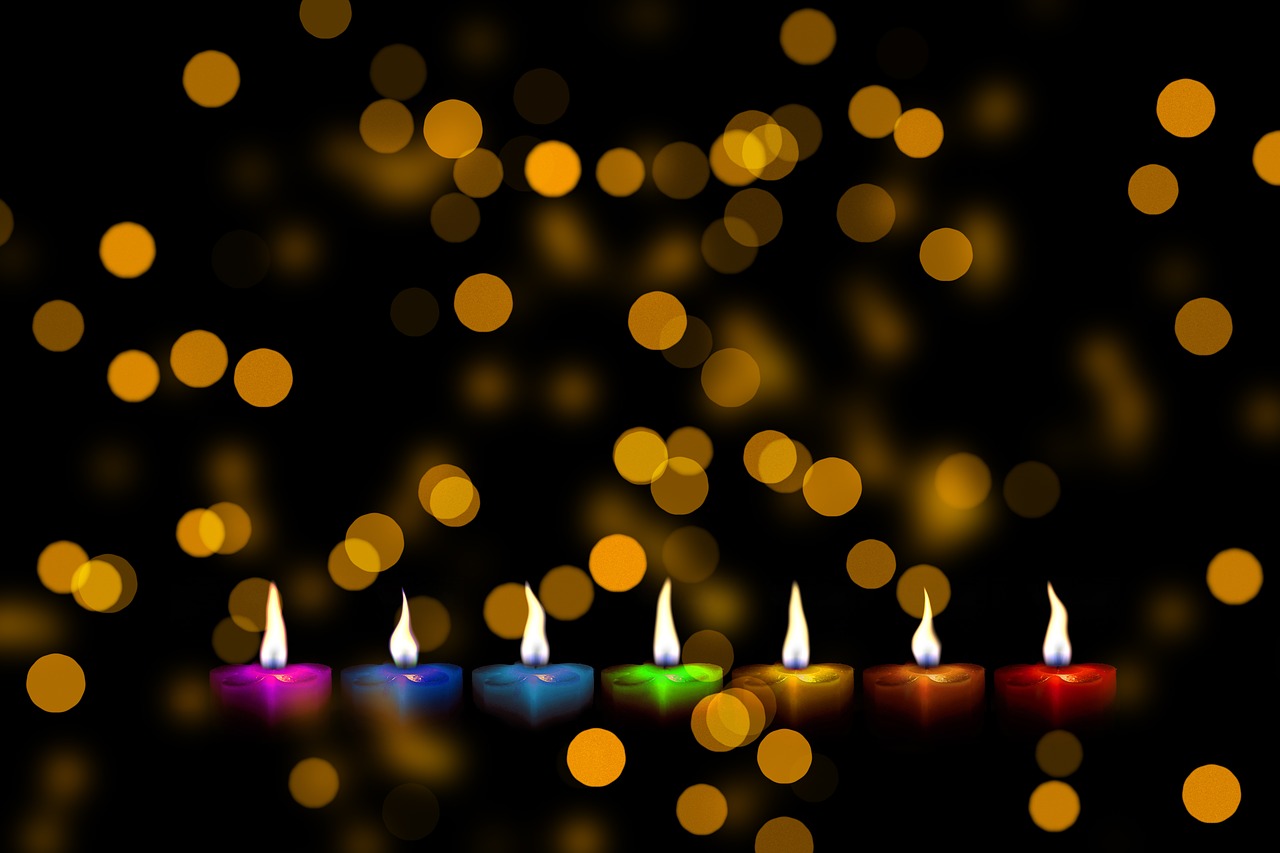 Image - christmas candles colorful color