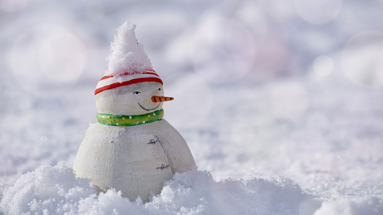 Image - snow man snow winter cold wintry