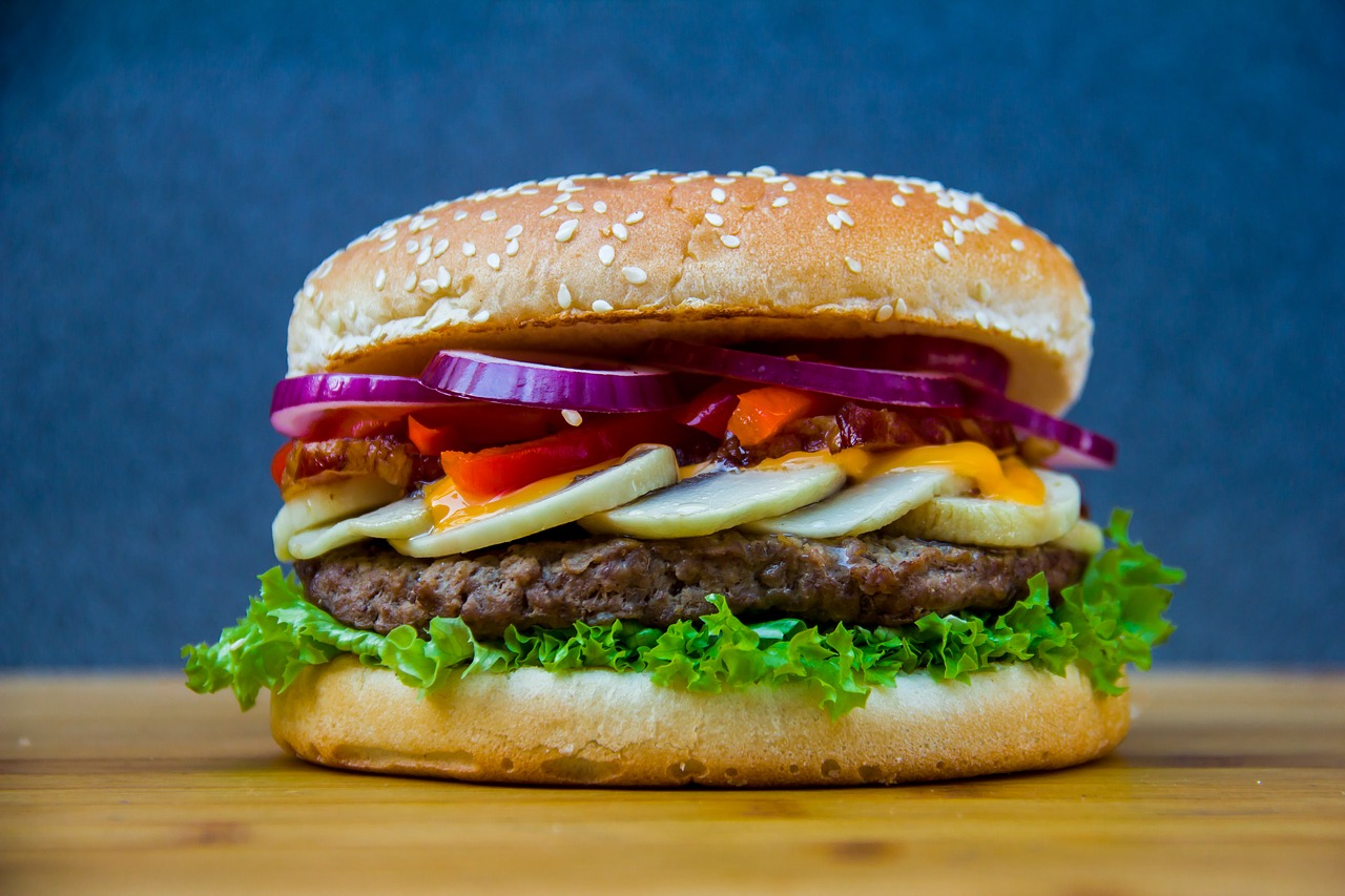 Image - bread hamburger eating breakfast