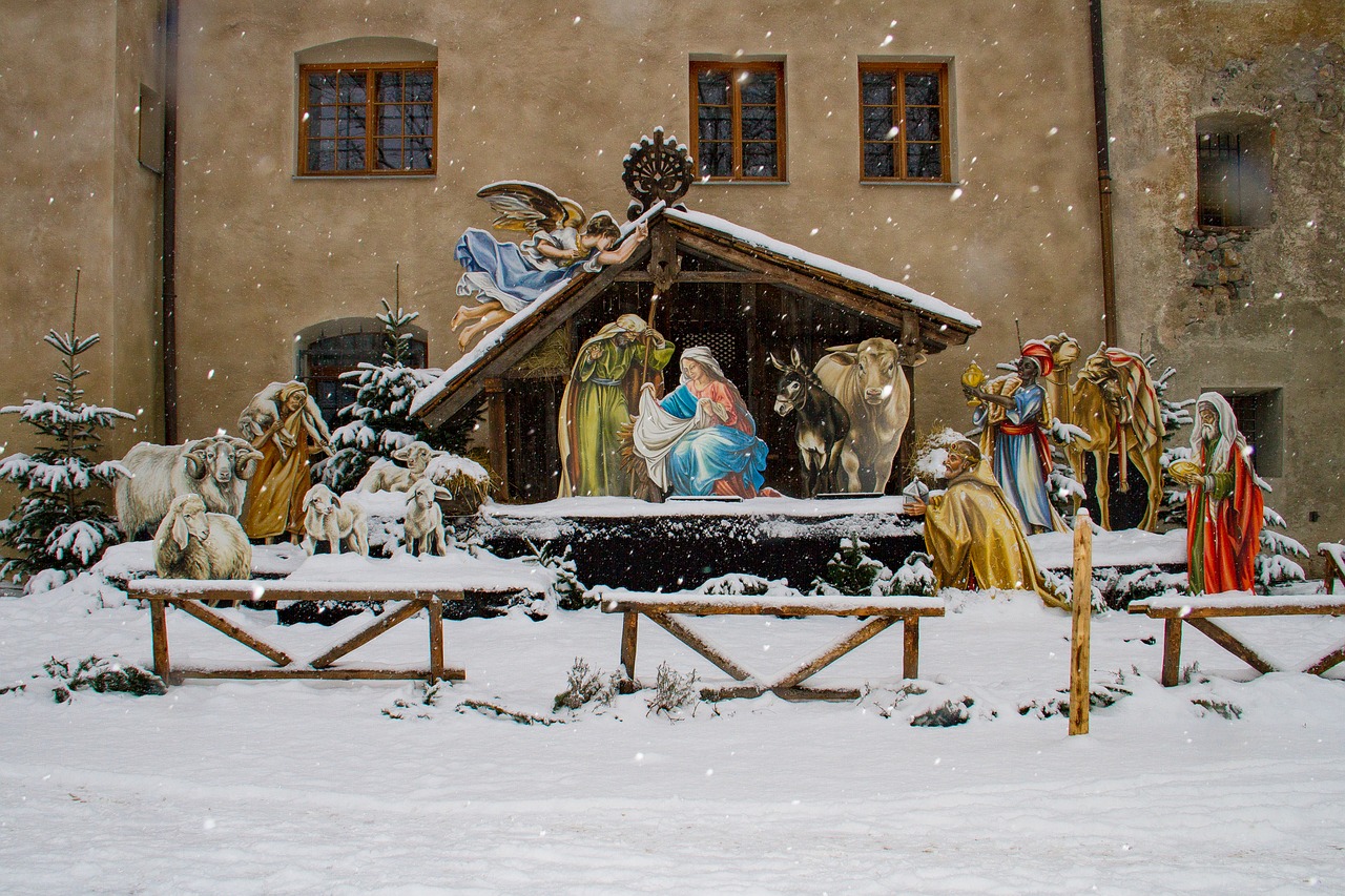 Image - christmas nativity scene winter