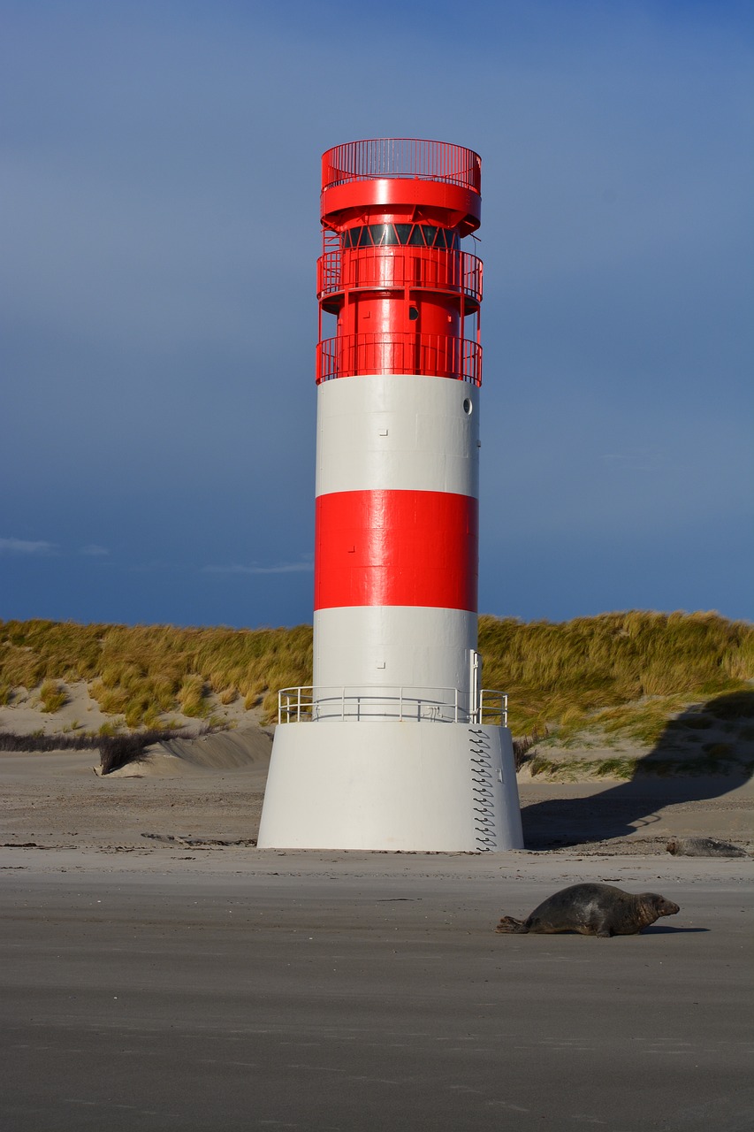 Image - lighthouse seal beach helgoland